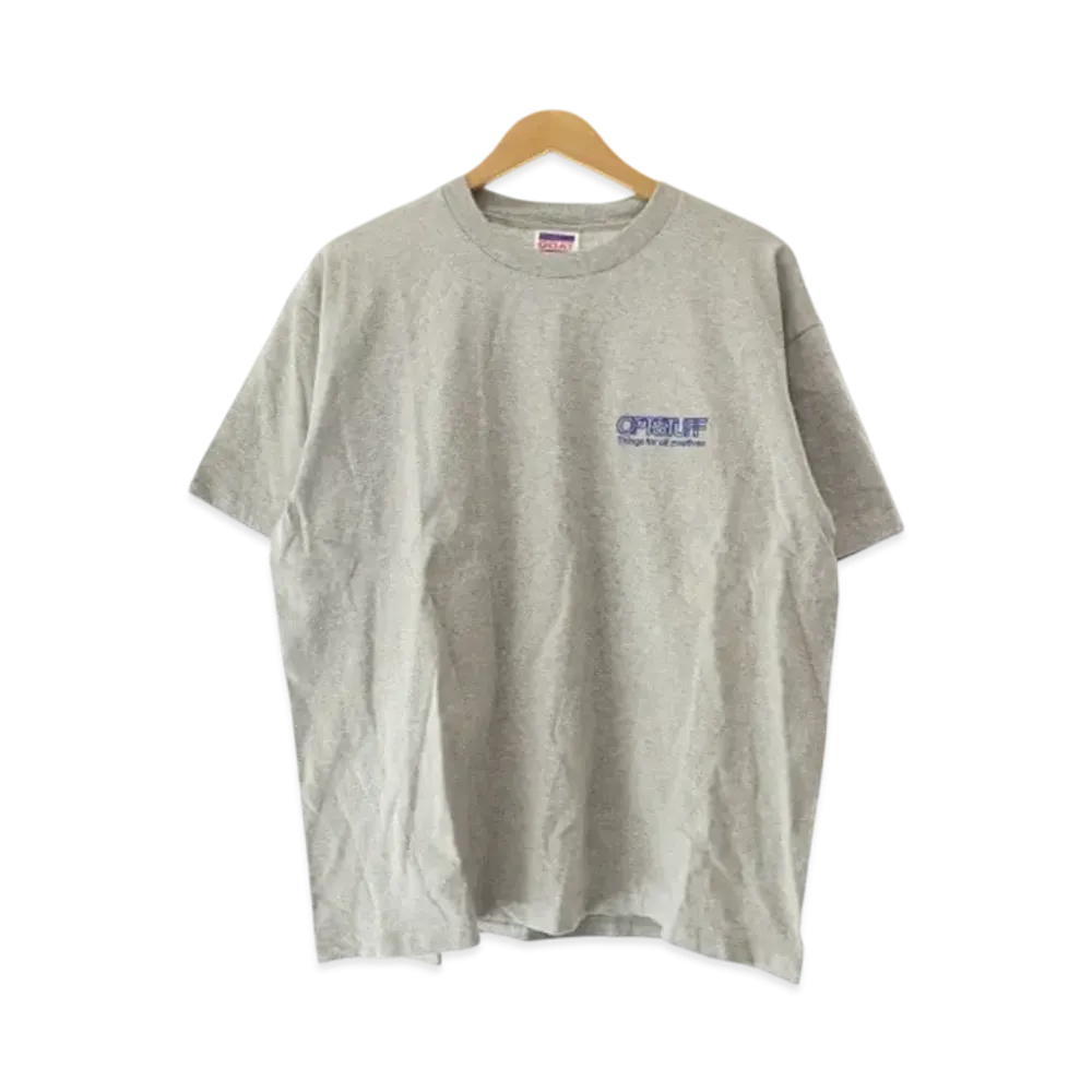 Optstuff x Goat Block Logo T-Shirt "Ash"