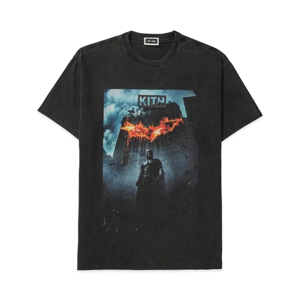 Kith x Batman Dark Knight International Vintage Tee "Black"