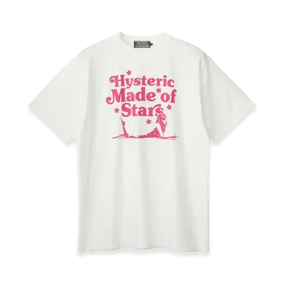 HYSTERIC GLAMOUR Made Of Stars T-Shirt "White"