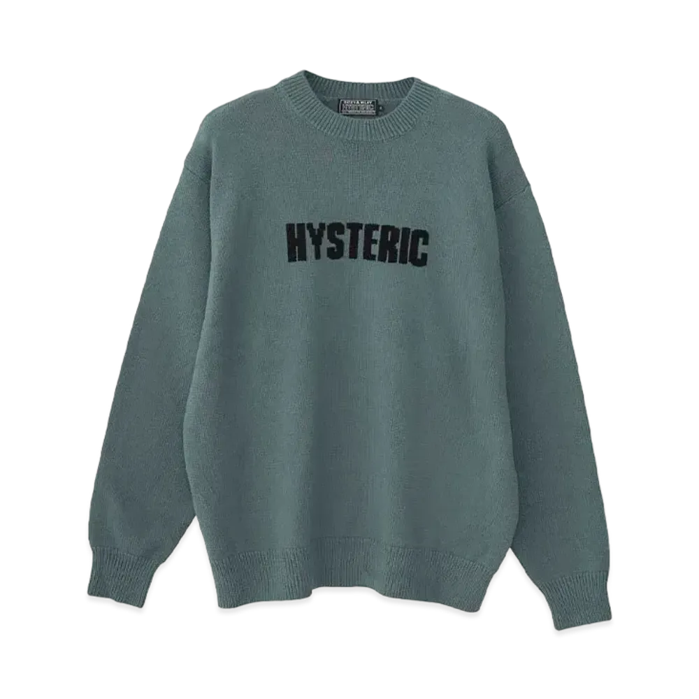 HYSTERIC GLAMOUR The Bad Girls Knit Sweater "Blue"