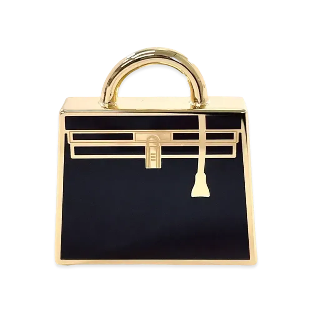 Hermes Curiosite Kelly Charm "Gold/Black/Metal"