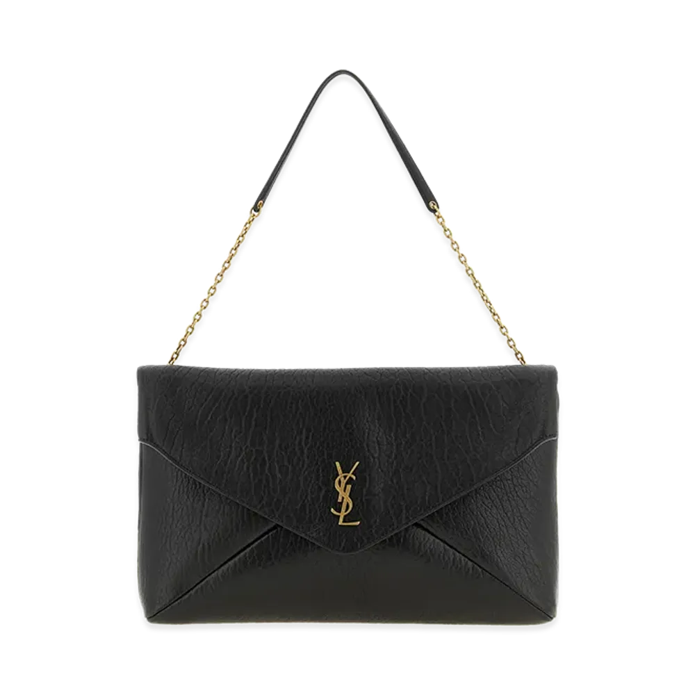 Saint Laurent Women's 'Envelope' Large Clutch Bag "Black"