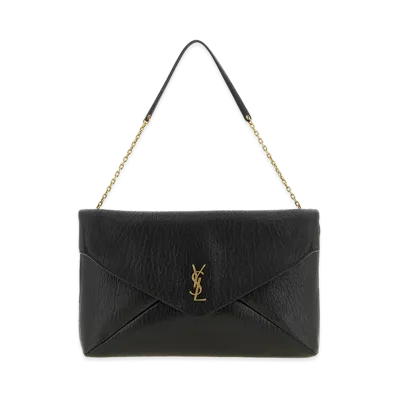 Saint Laurent Women's 'Envelope' Large Clutch Bag "Black"