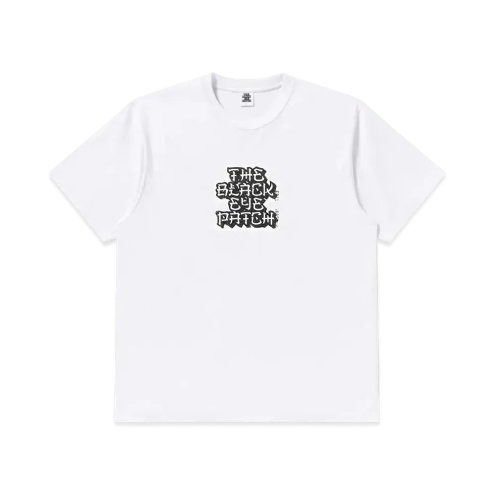 Black Eye Patch Kanji Label Tee "White"