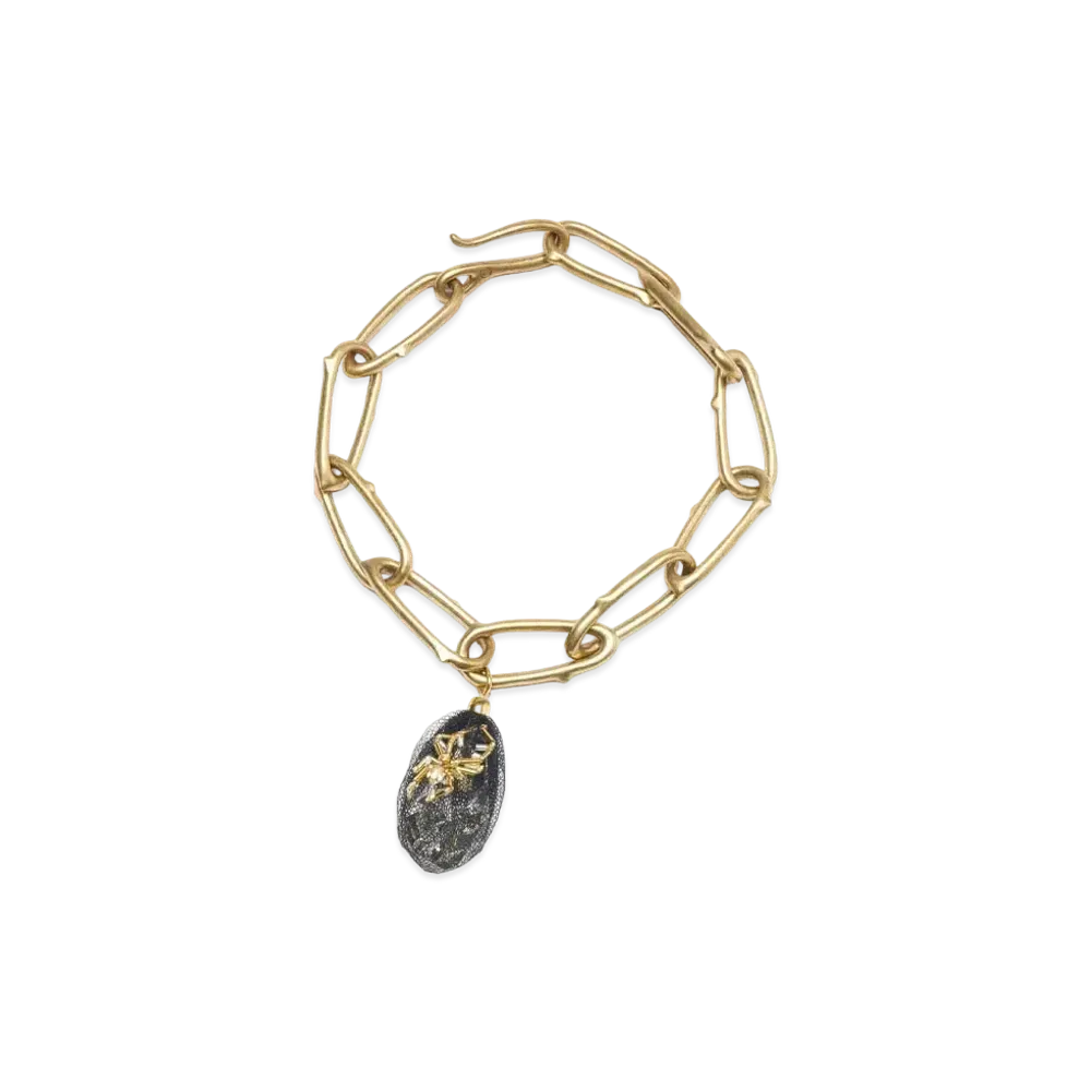 UNDERCOVER Brass Thorns Necklace "Black"