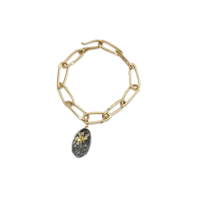 UNDERCOVER Brass Thorns Necklace "Black"