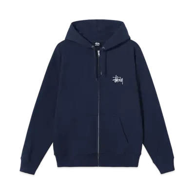 Stussy BASIC STUSSY ZIP HOODIE "Navy"