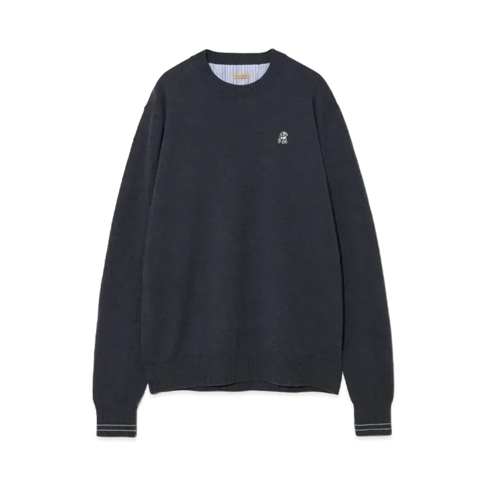 UNDERCOVER Cashmere Blend Wool Knit Pullover "Gray Blue"