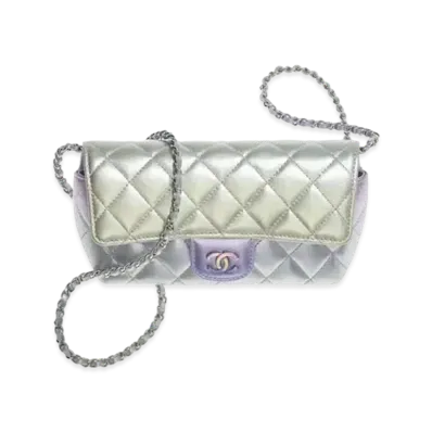 CHANEL Glasses Case with Classic Chain