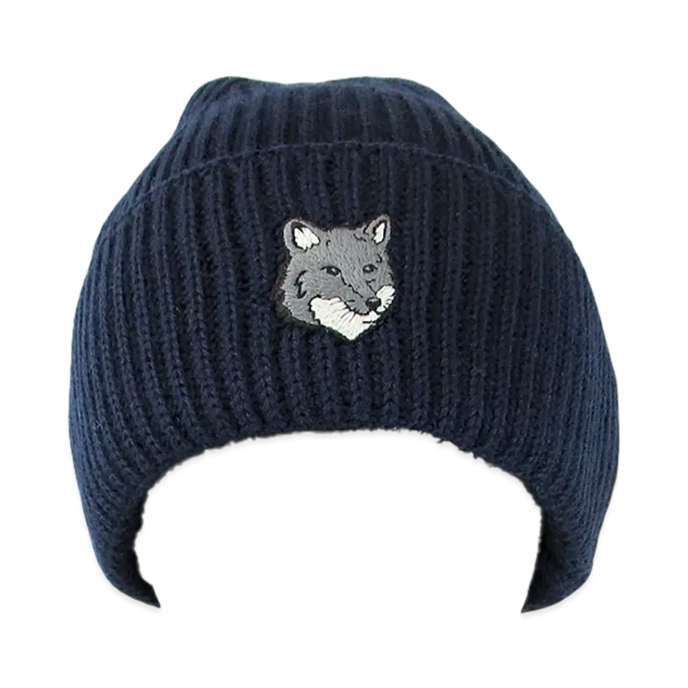 Maison Kitsune Beanie "Classic Navy"