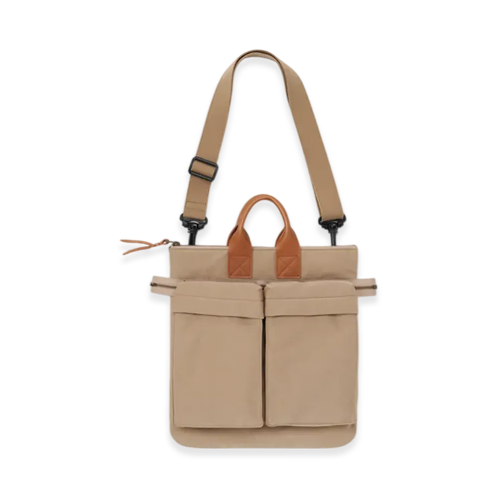 Hender Scheme Helmet Bag Small "Beige"