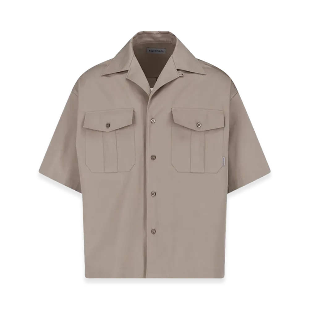 BALENCIAGA Short Sleeve Shirts "Beige"