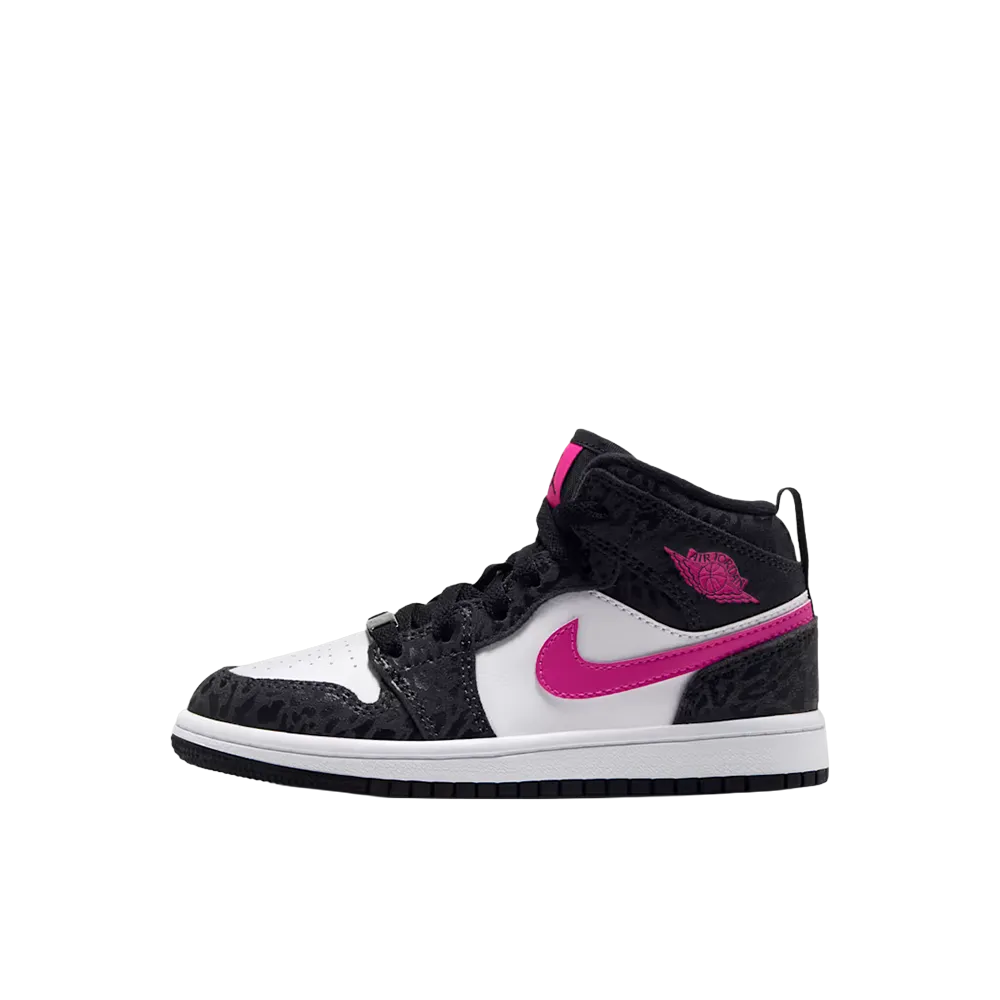 Nike PS Jordan 1 Mid SE "Black/Laser Fuchsia"