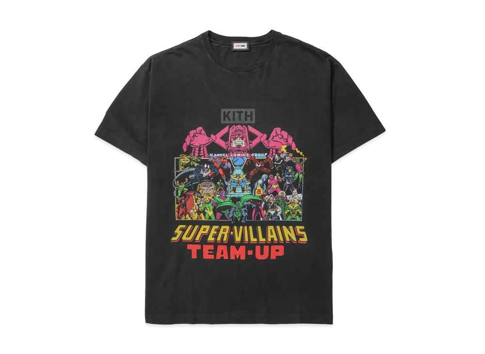 KITH x MARVEL Team Up Vintage Tee "Black"