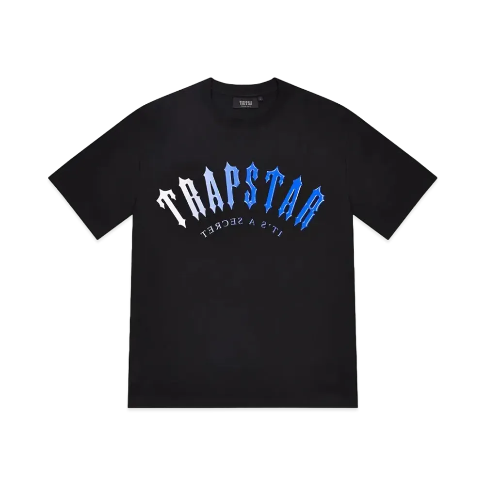 TRAPSTAR Irongate Arch Gel Tee "Black/Blue"