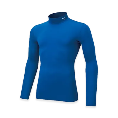 PUMA Compression Mock Neck Long Sleeve Shirt "Team Royal"