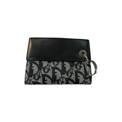 Dior Trotter W Hook Wallet "Navy"