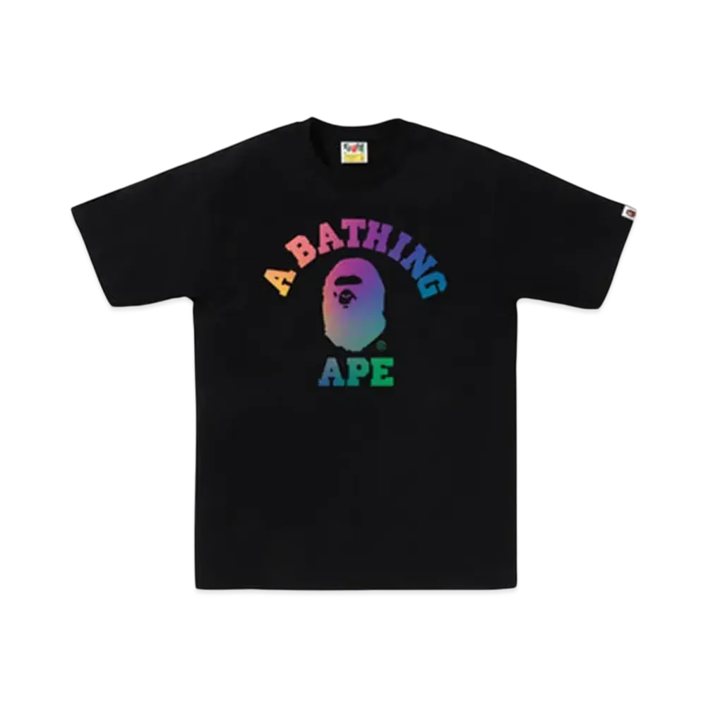 A BATHING APE College Gradation Tee Bapec Special Preorder "Black"