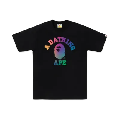 A BATHING APE College Gradation Tee Bapec Special Preorder "Black"