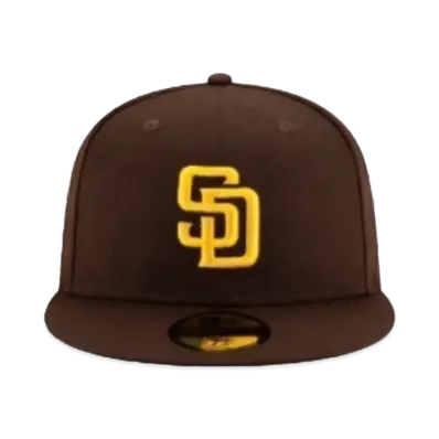 NEW ERA 59FIFTY 5950 MLB "Padres Brown/Yellow"
