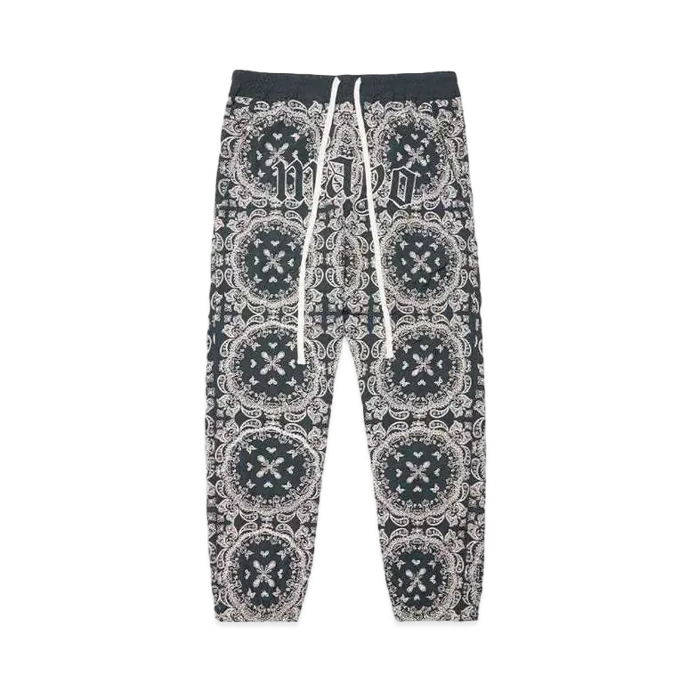 MAYO PAISLEY EMBROIDERY LOUNGE PANTS "GREEN"