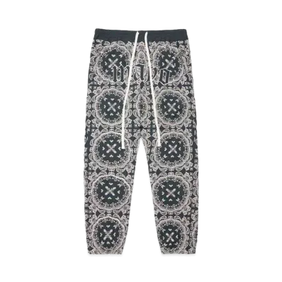 MAYO PAISLEY EMBROIDERY LOUNGE PANTS "GREEN"