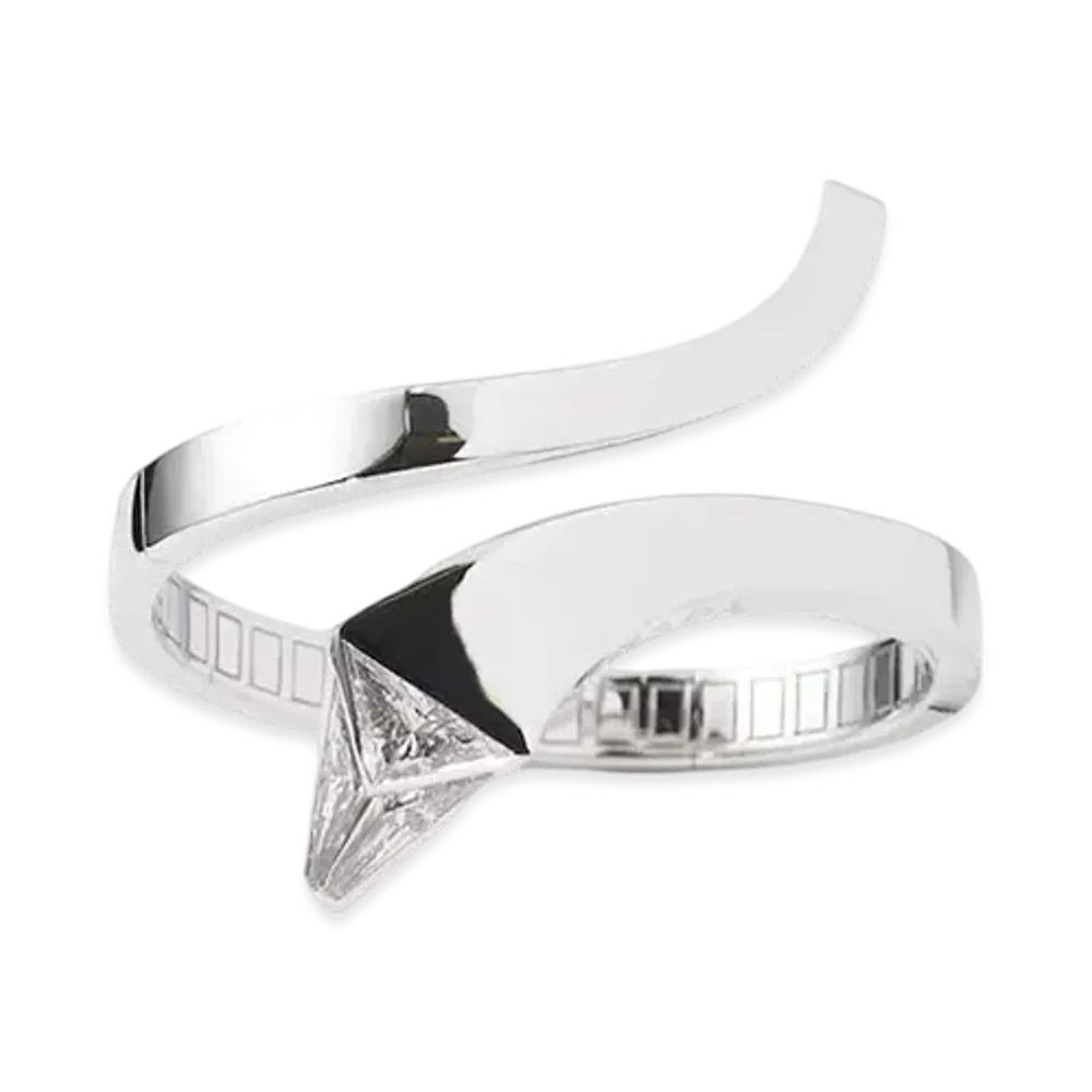 PRADA Eternal Gold Snake Bracelet in White Gold and Laboratory-Grown Diamonds