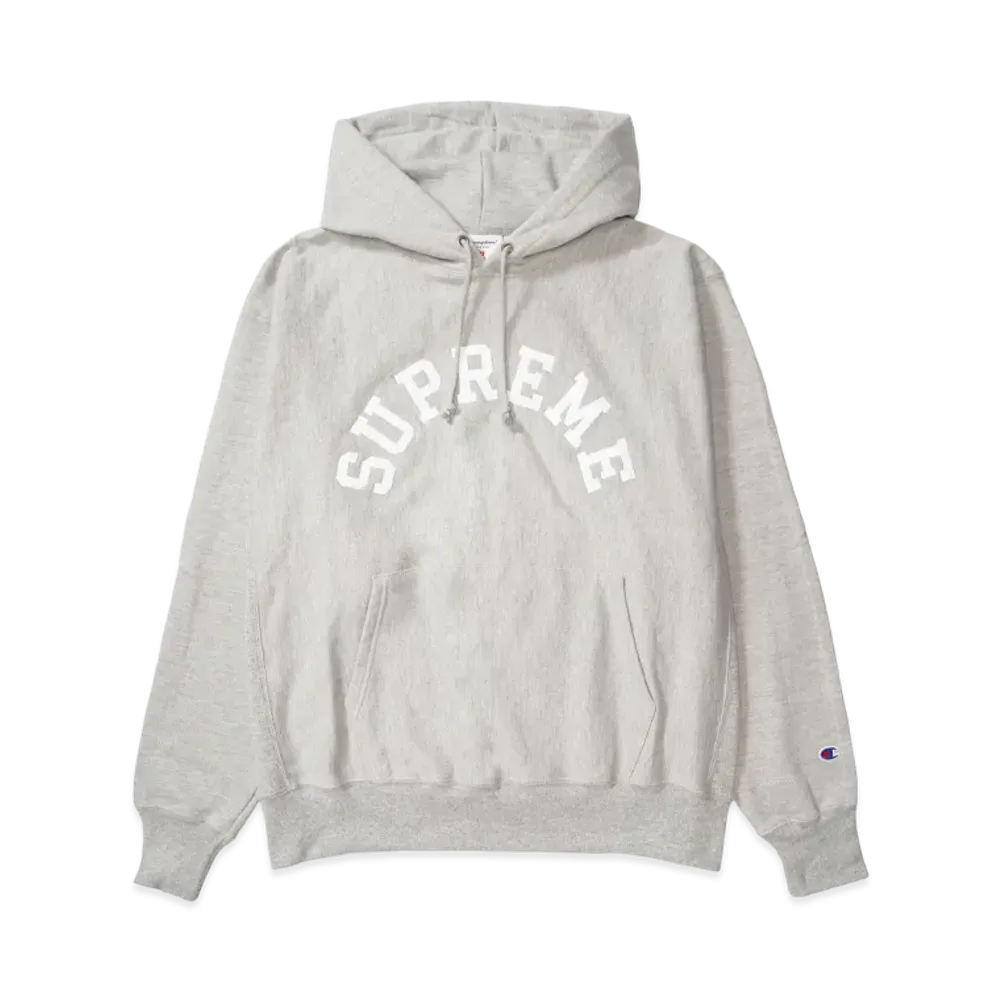 Supreme x Champion Hooded Sweatshirt "Heather Grey"