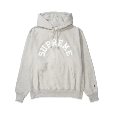 Supreme x Champion Hooded Sweatshirt "Heather Grey"