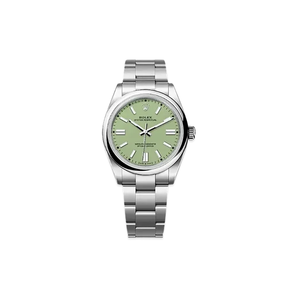 ROLEX Oyster Perpetual 41mm Oystersteel 134300 "Pistachio"