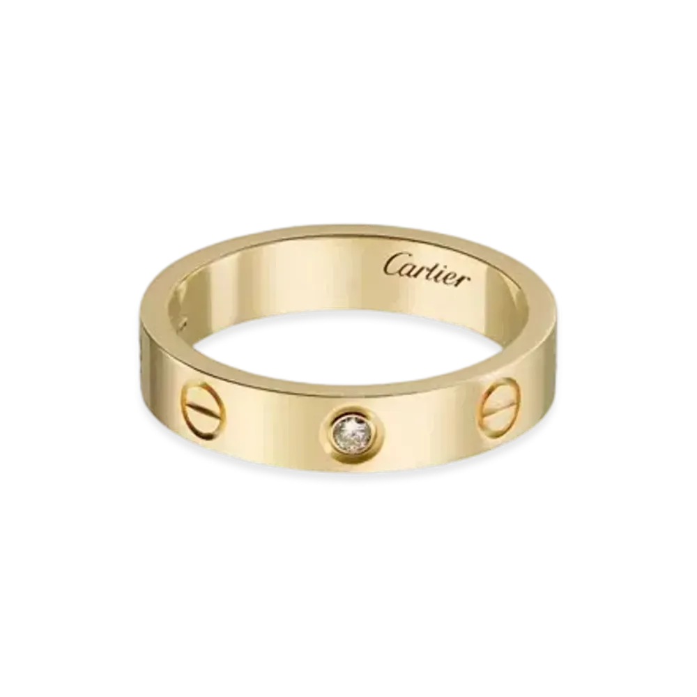 Cartier Love Wedding Band, 1 Diamond