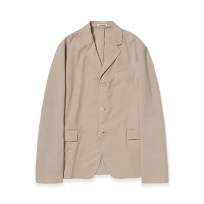 AURALEE Women's Summer Twist Cashmere Pora Jacket "Top Brown Beige"