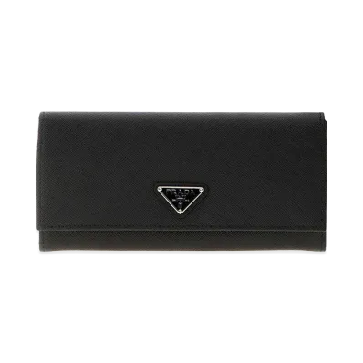 PRADA Women's Leather Wallet "Black"