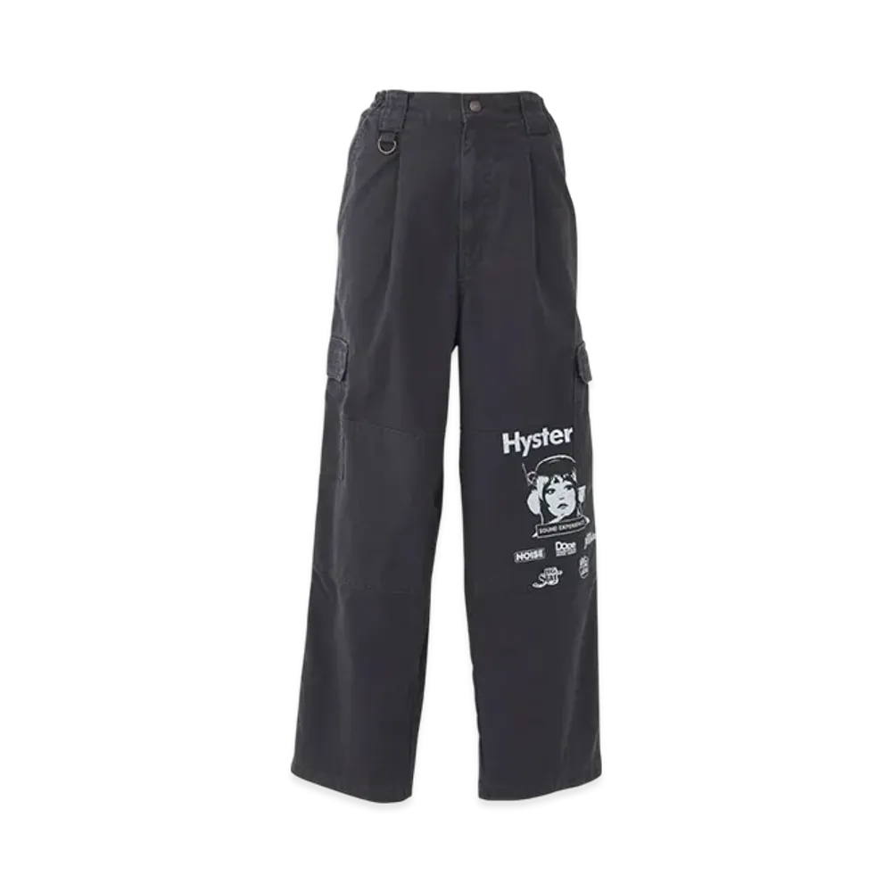 HYSTERIC GLAMOUR Sound Experience Cargo Pants "Charcoal Gray"