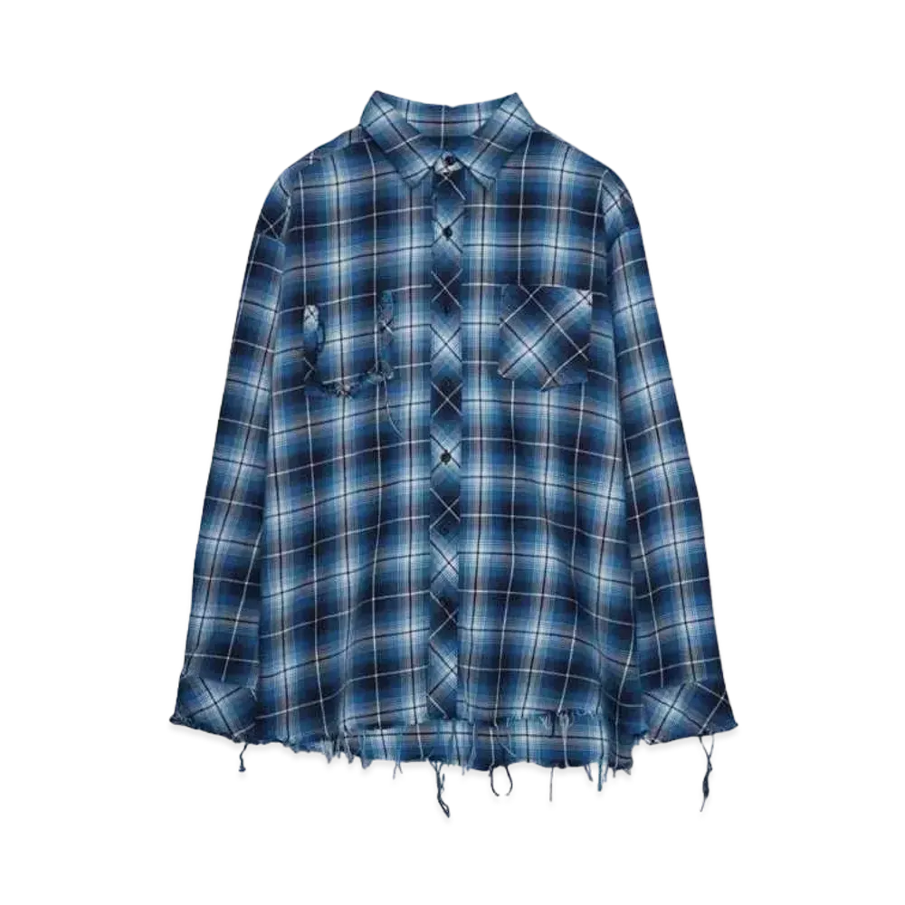 Rafu Antiqued shirt "BLUE"