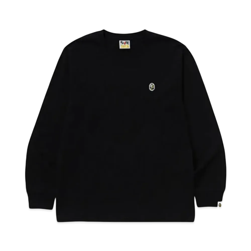 A BATHING APE Abc Camo One Point Ls Tee "Black/Green"