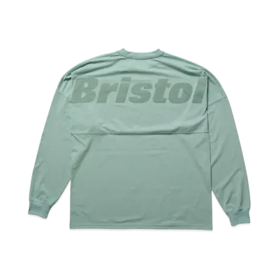 F.C.Real Bristol Big Logo L/S Baggy Tee "Khaki"