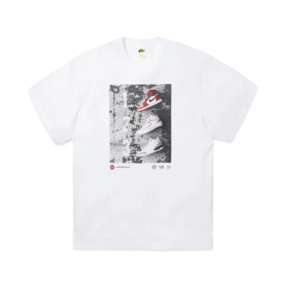 SNKRDUNK × THE NETWORK BUSINESS × RED SPIDER KICKS Tee AIR JORDAN "WHITE"