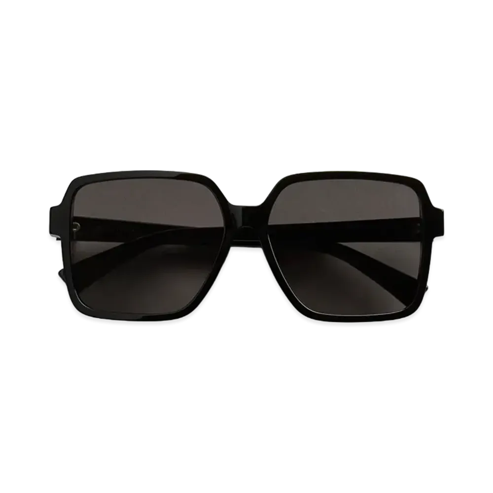 Bottega Veneta Soft Square Sunglasses "Black/Grey"
