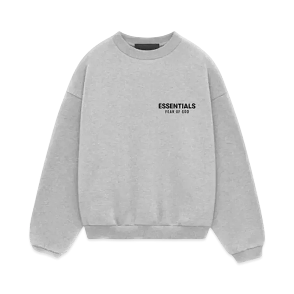 FEAR OF GOD Essentials Kid's Fleece Crewneck "Light Heather Gray"