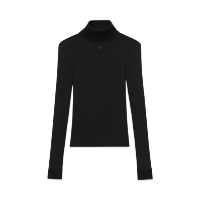 Courreges Reedition Second Skin Top "Black"