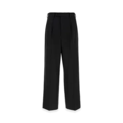 MM6 Maison Margiela Wool Blend Wide-Leg Pant "Black"