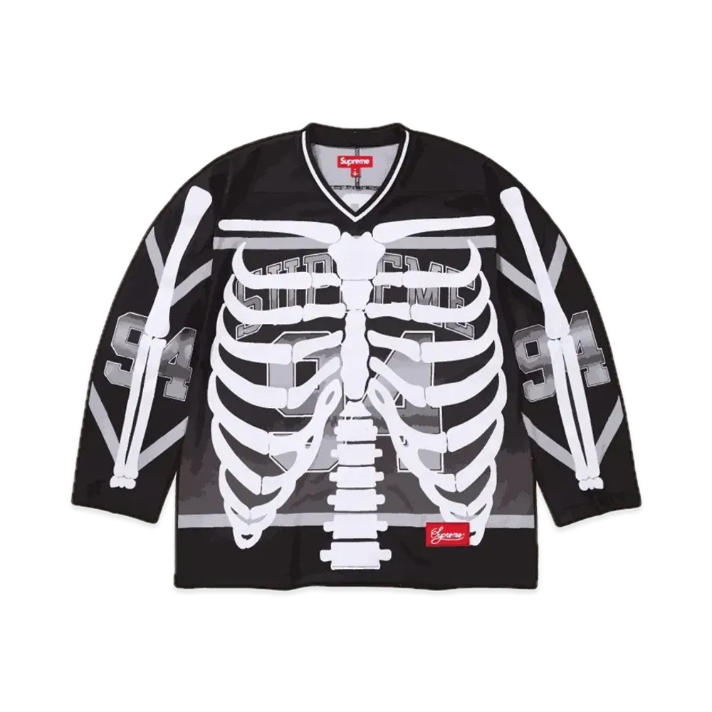 Supreme Bones Hockey Jersey "Black"