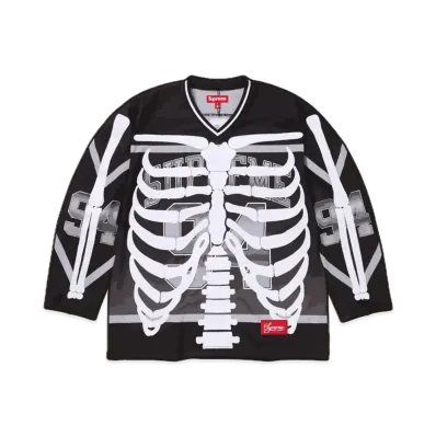 Supreme Bones Hockey Jersey "Black"