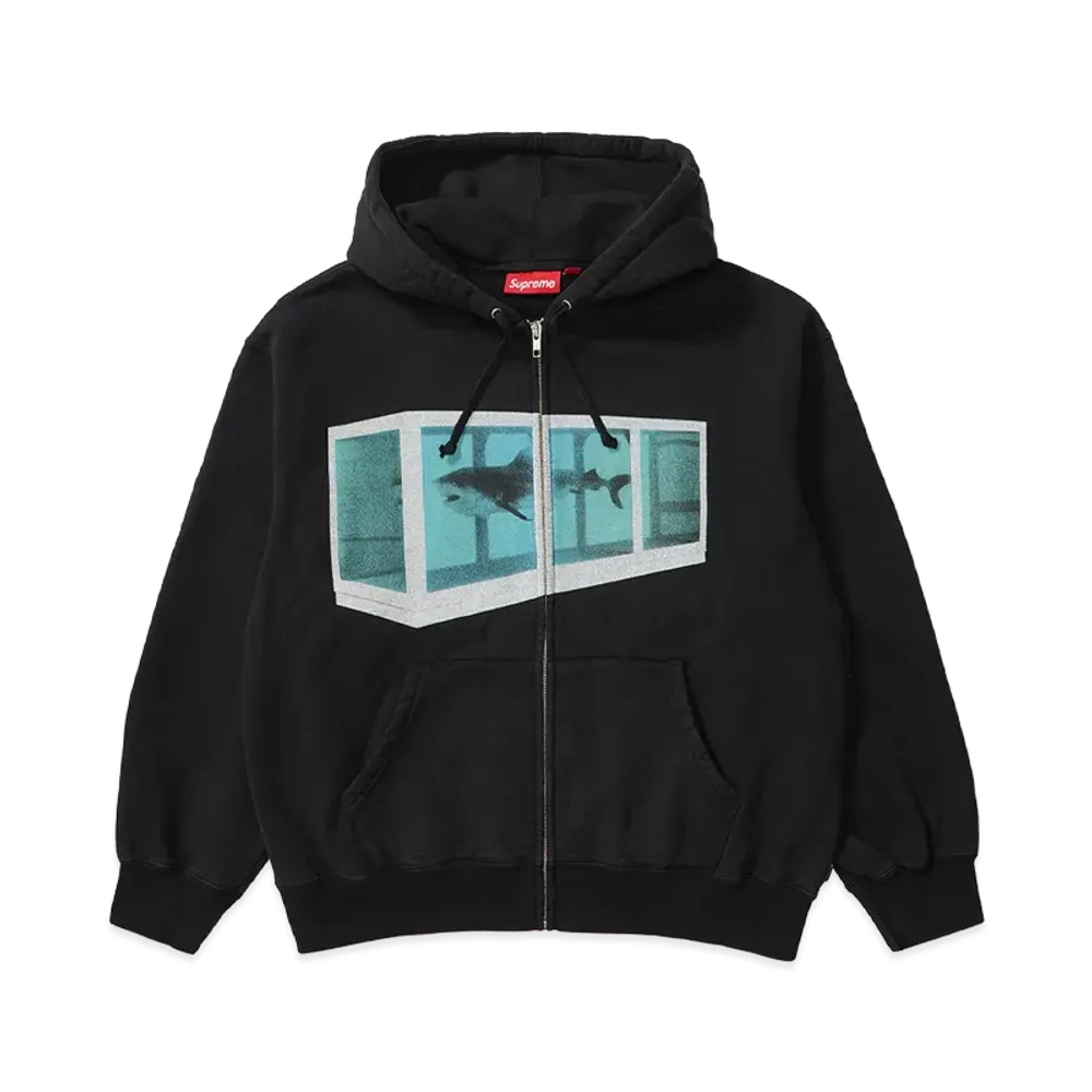 Supreme x Damien Hirst Zip Up Hooded Sweatshirt "Black"
