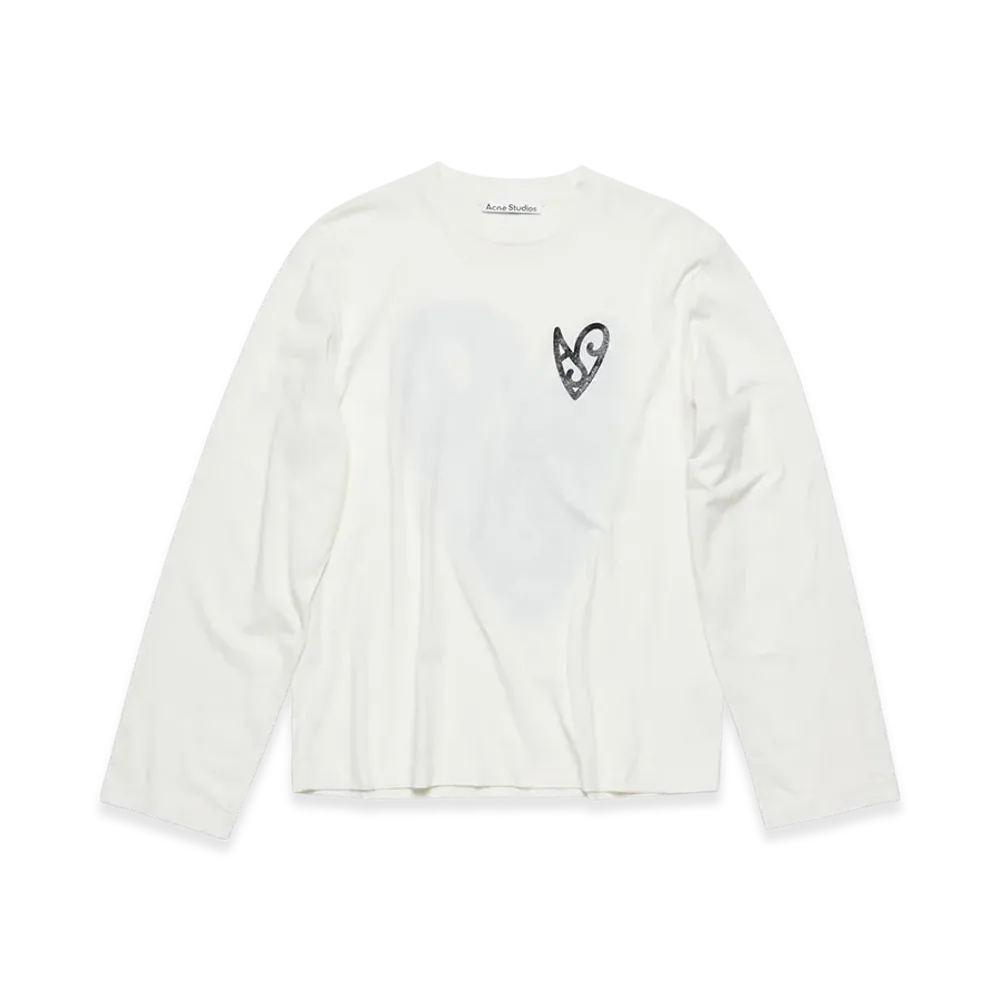 Acne Studios Logo T-Shirt Relaxed Fit "Optic White"