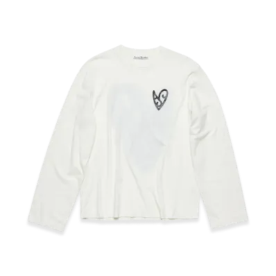 Acne Studios Logo T-Shirt Relaxed Fit "Optic White"