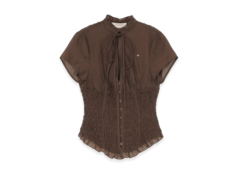 ANDMARY Women's Rojita Frill Blouse "Brown"