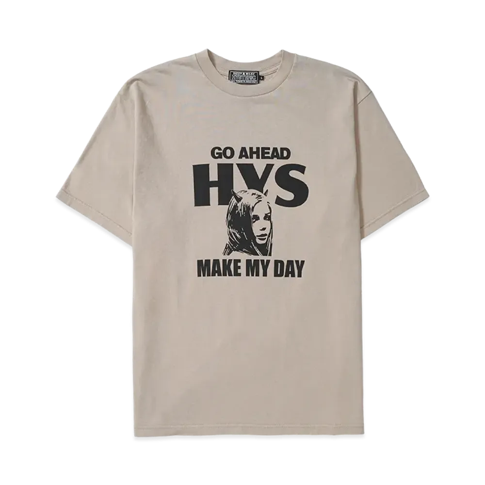 HYSTERIC GLAMOUR Make My Day Tee "Beige"