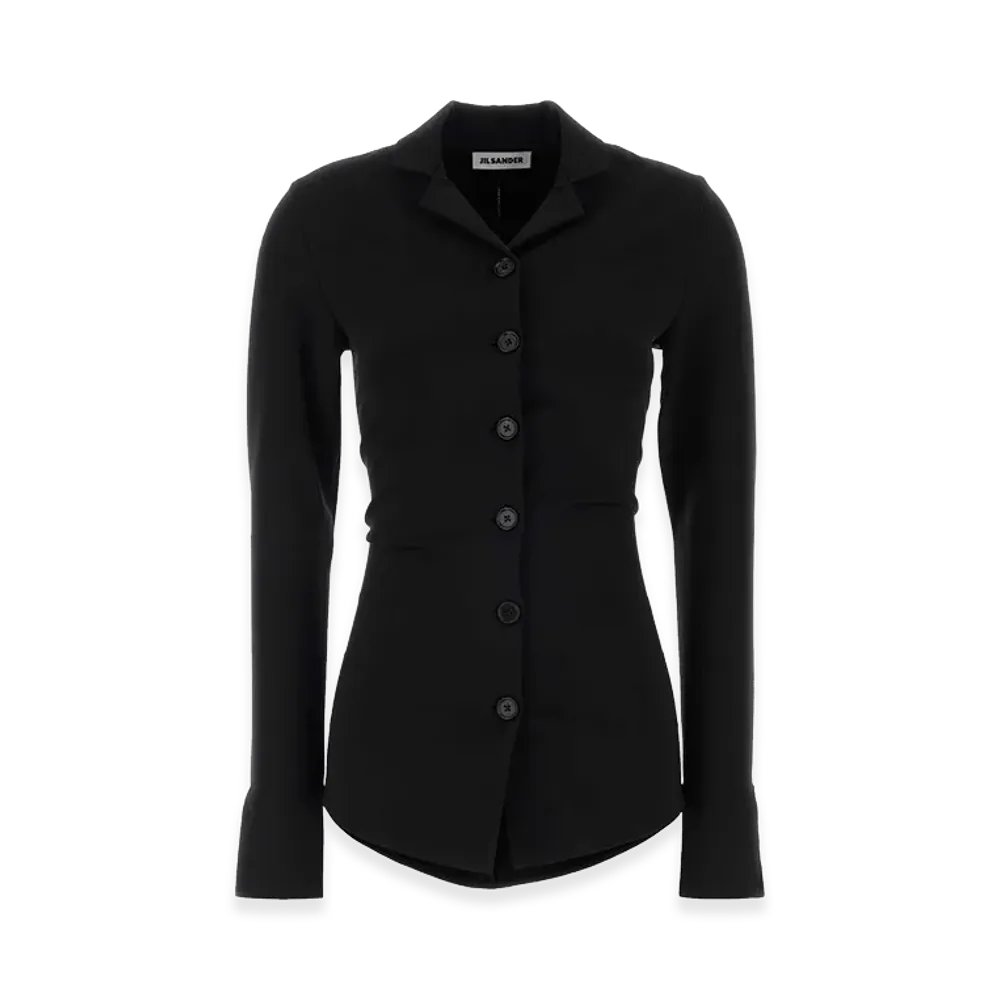Jil Sander Women's Jersey Shirt "Black"